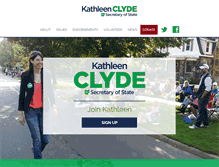 Tablet Screenshot of kathleenclyde.com